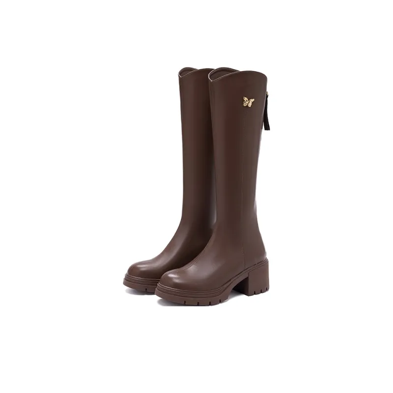 DAPHNE Slim Boots Knee-high Boots 6cm Women's-2