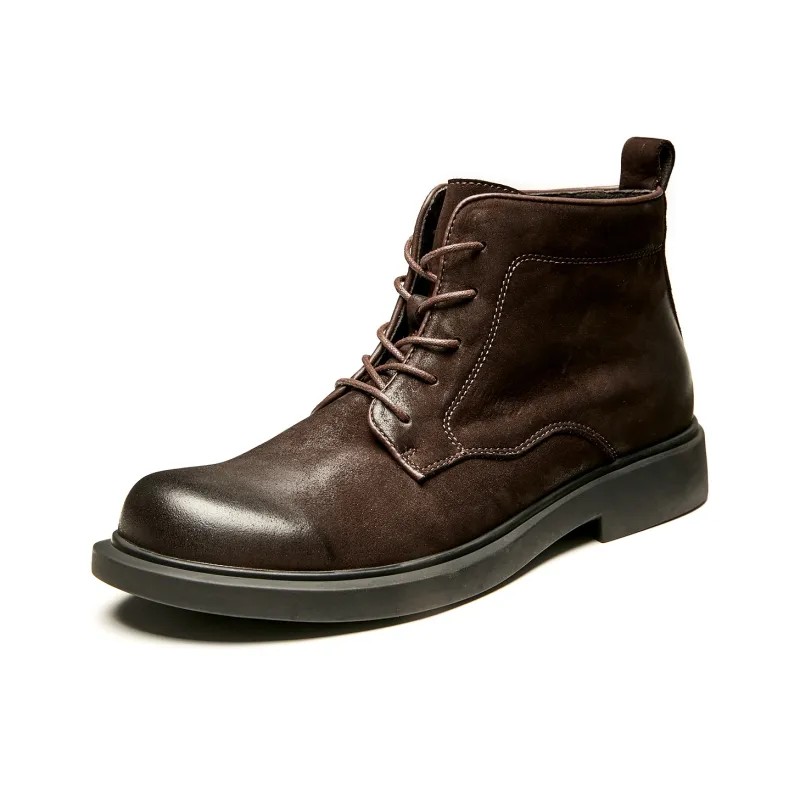 Brounvanm Ankle Boots 3cm Men's Brown-1