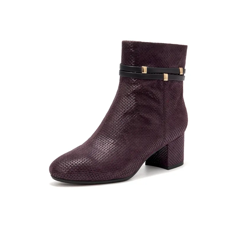 DG Ankle Boots Women's Black/Coffee-1
