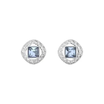Swarovski Una Angelic Rhodium Plated Stud Earrings Women's