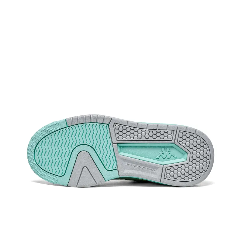 Kappa Anti Slip Wear Resistant Low Top Skateboard Shoes Women's Blue White-5