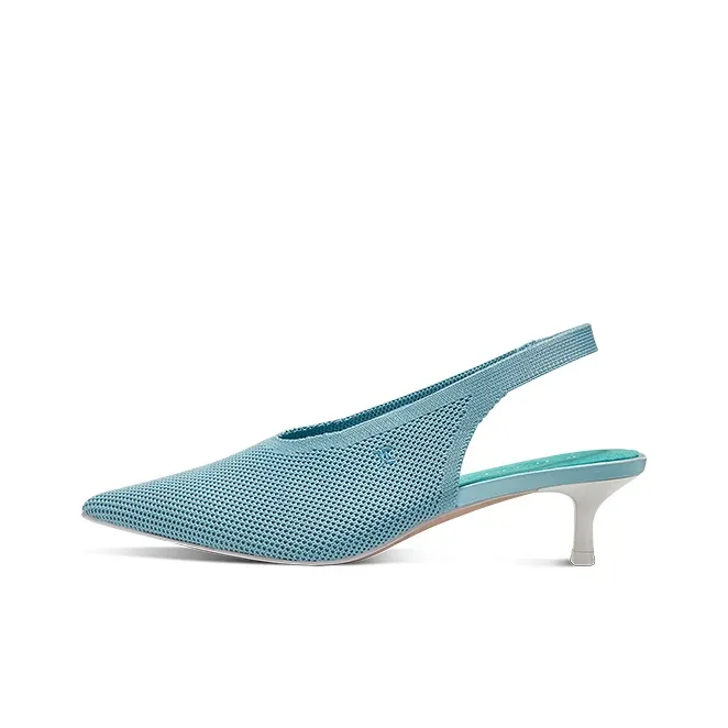JC DAMO Flared Heel High Heels Women's-6