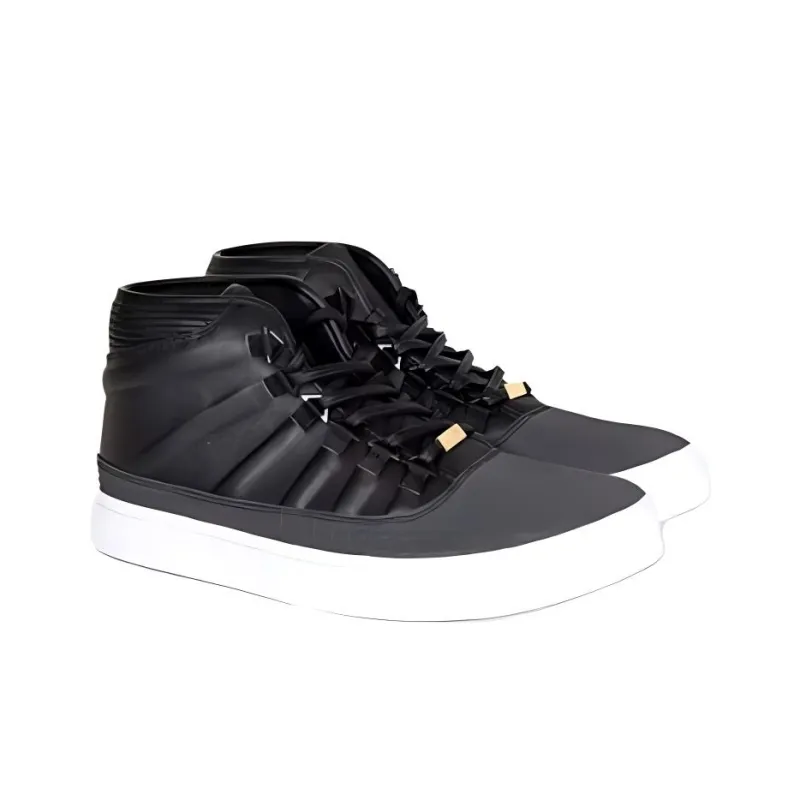 Jordan Westbrook 0 Cushioning Wear-Resistant High-Top Vintage Basketball Shoes Unisex Black White-3