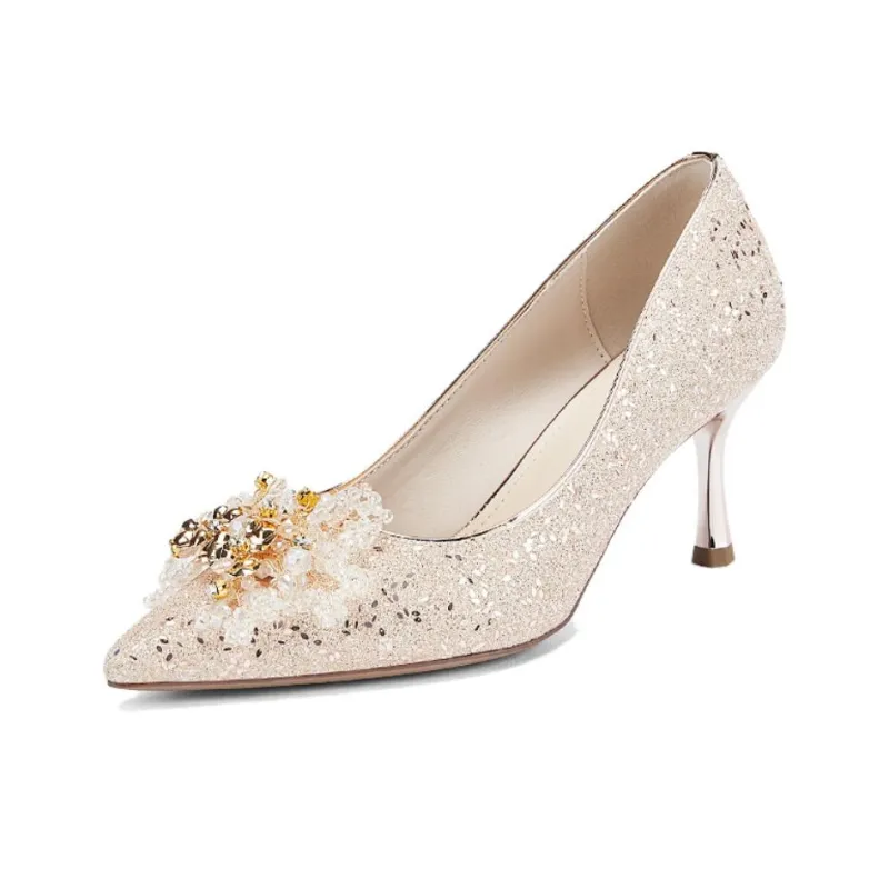DAPHNE Wedding Shoes Collection Slim Heel High Heels 7cm Women's-2