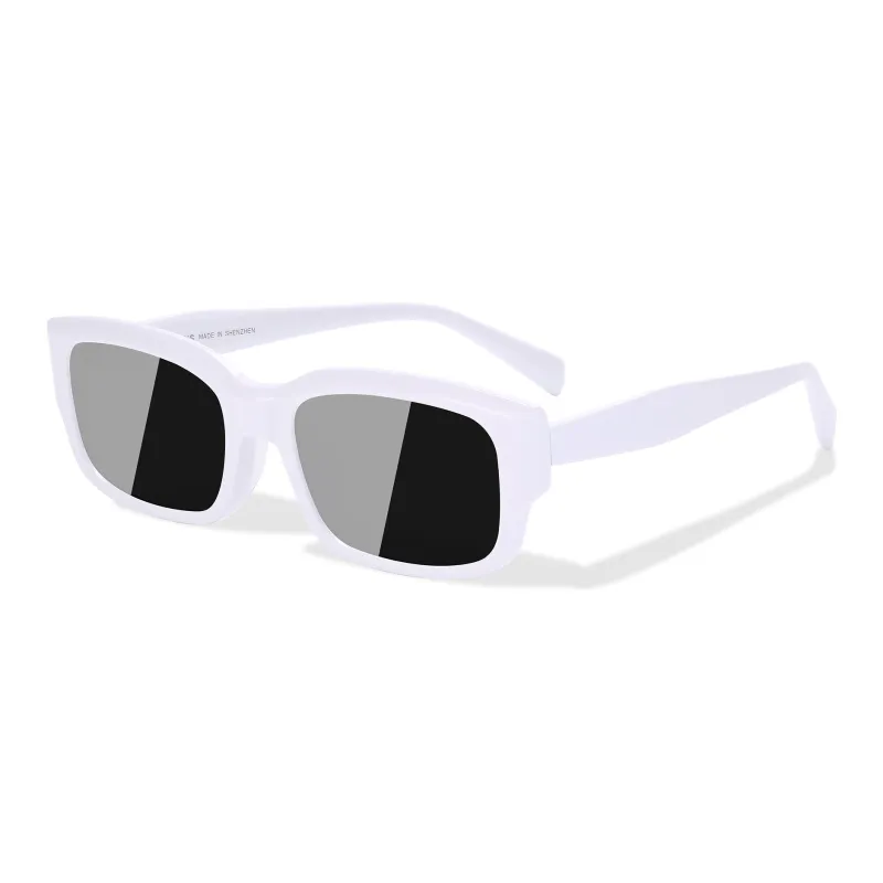 PULAIS Plate Frame Square Sunglasses Men's-4