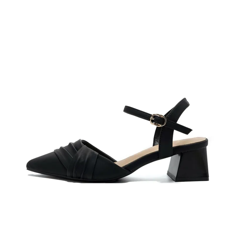 ZHR Block Heel High Heels 4.5cm Women's-7