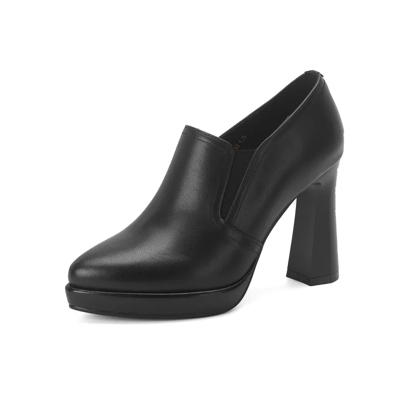 PIERCE GENTRY Chunky Heel High Heels Women's-1