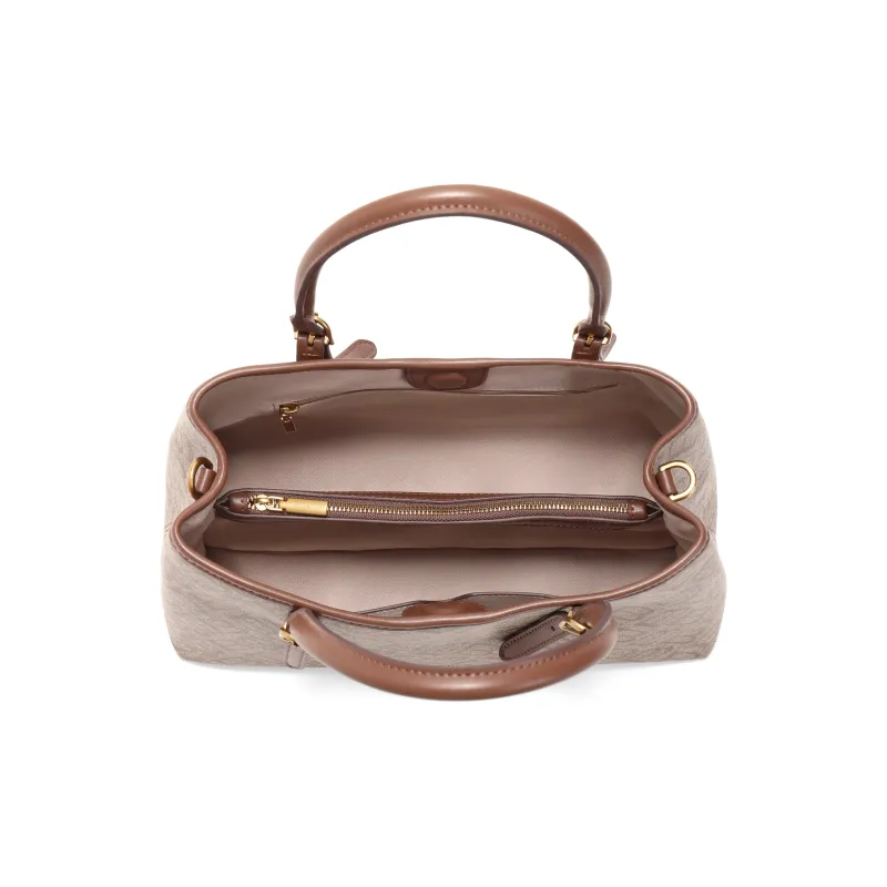 BELLE Artificial Leather Tote Bag, Shopping Bag, Handbag Tubas Women's Apricot/Coffee-7