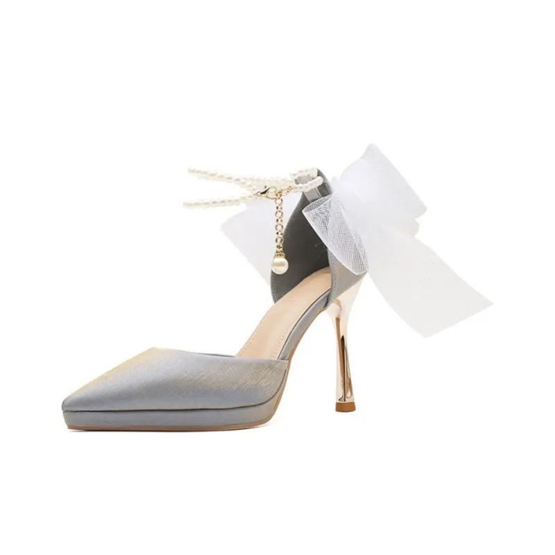 HKCP Slim Heel High Heels 10cm Women's-8