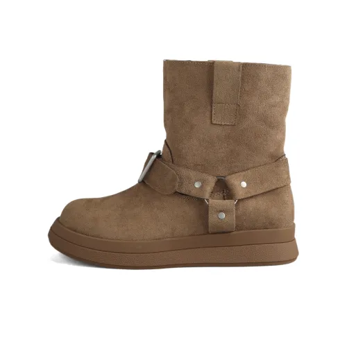 An Old Man Ankle Boots Women's Khaki/Black/Coffee