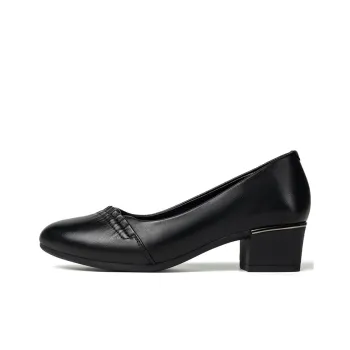 LAORENTOU Chunky Heel High Heels 4cm Women's Black