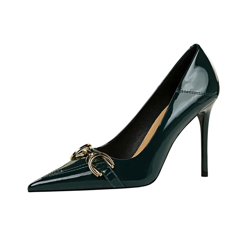 QITUMAUL Slim Heel High Heels Women's-22