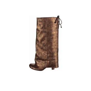 IRREGULAR CHOICE Final Cut Knee-high Boots 6cm Women's Gold Black