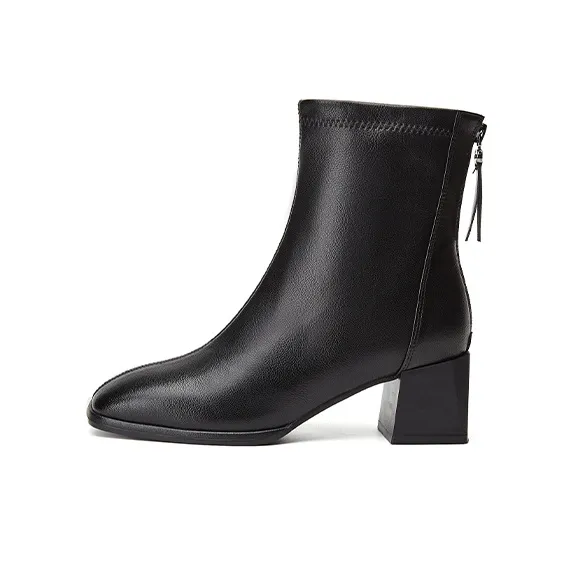 DAPHNE Ankle Boots Women's Black/Beige-0