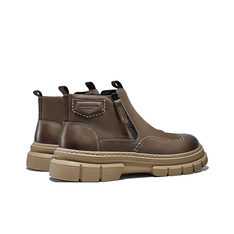 Hautton Ankle Boots Men Umber/Khaki-4