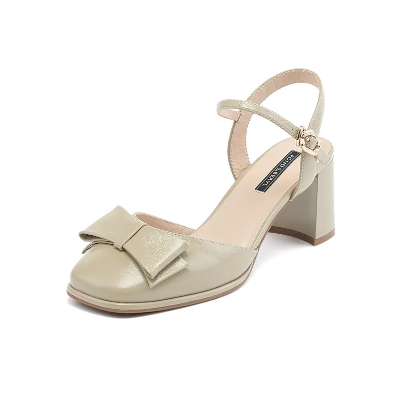 FOND&BERYL Chunky Heel High Heels 6.5cm Women's-4