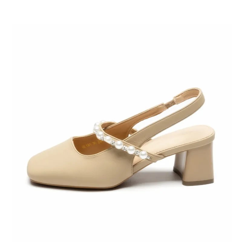 ZHR Chunky Heel High Heels 5.5cm Women's-5