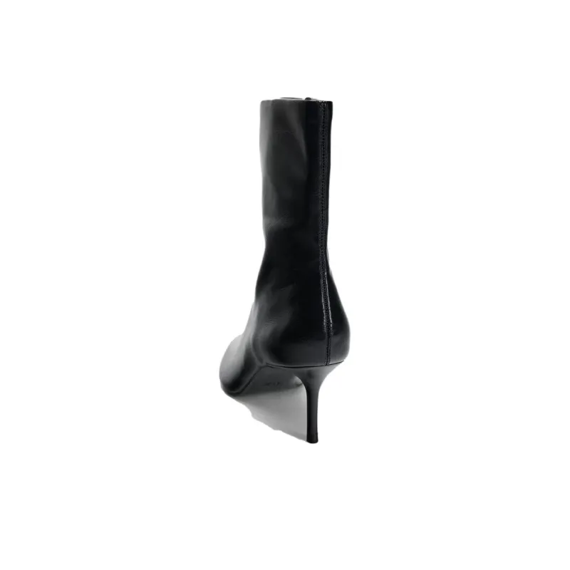 ZARA Ankle Boots 7cm Women's Black-4