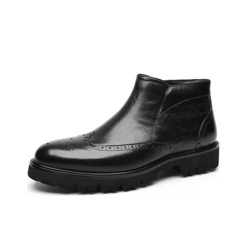 CROWN Ankle Boots Men Black-1