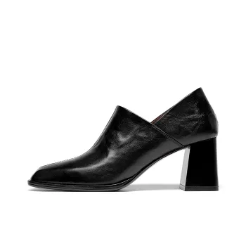 GOLDLION Chunky Heel High Heels 6.5cm Women's Black