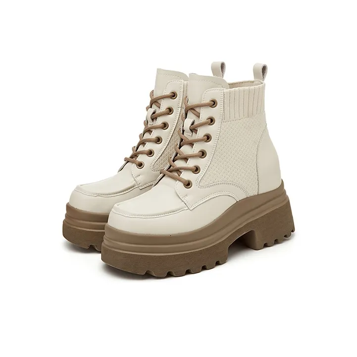 DAPHNE Ankle Boots Women's Black/White-5