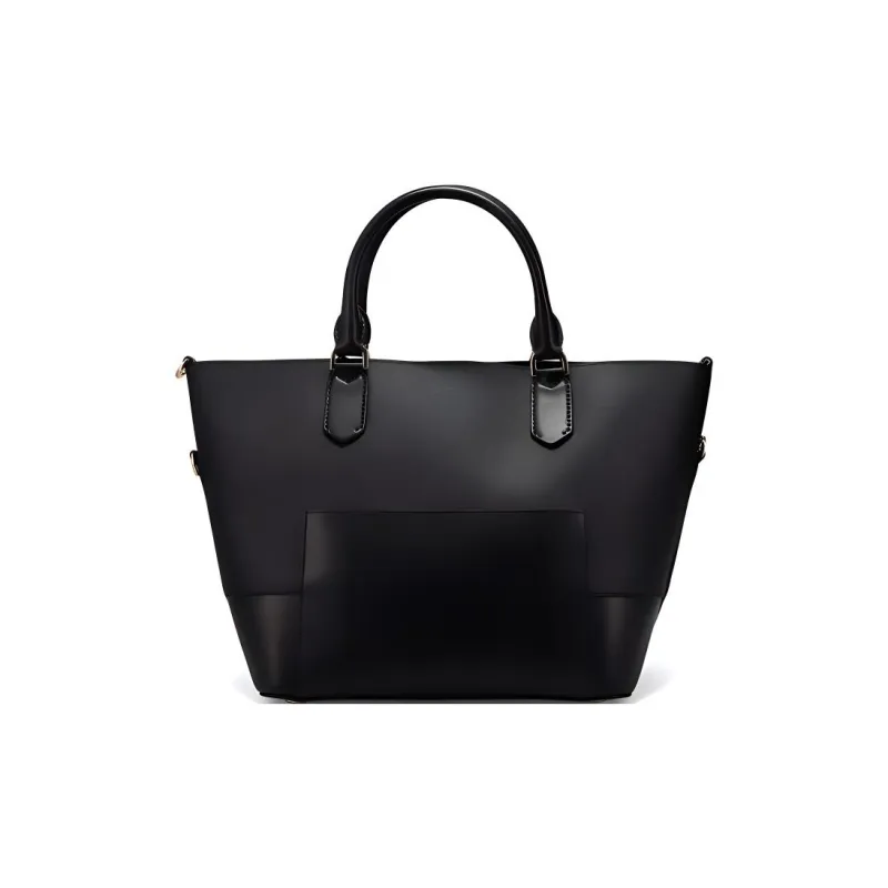 MICHAEL KORS MICHAEL KORS Handbag Collection Trista Cow Leather Handbag Large Size Women's Black-2