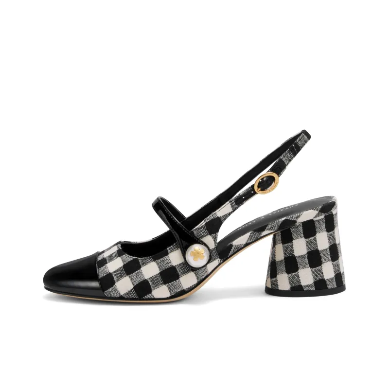 CHARLES&KEITH High Heels Women's Multi Composite Color/White/Black/Black Patent Black-0