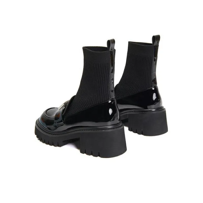PT'SON Ankle Boots 6cm Women's Black-3