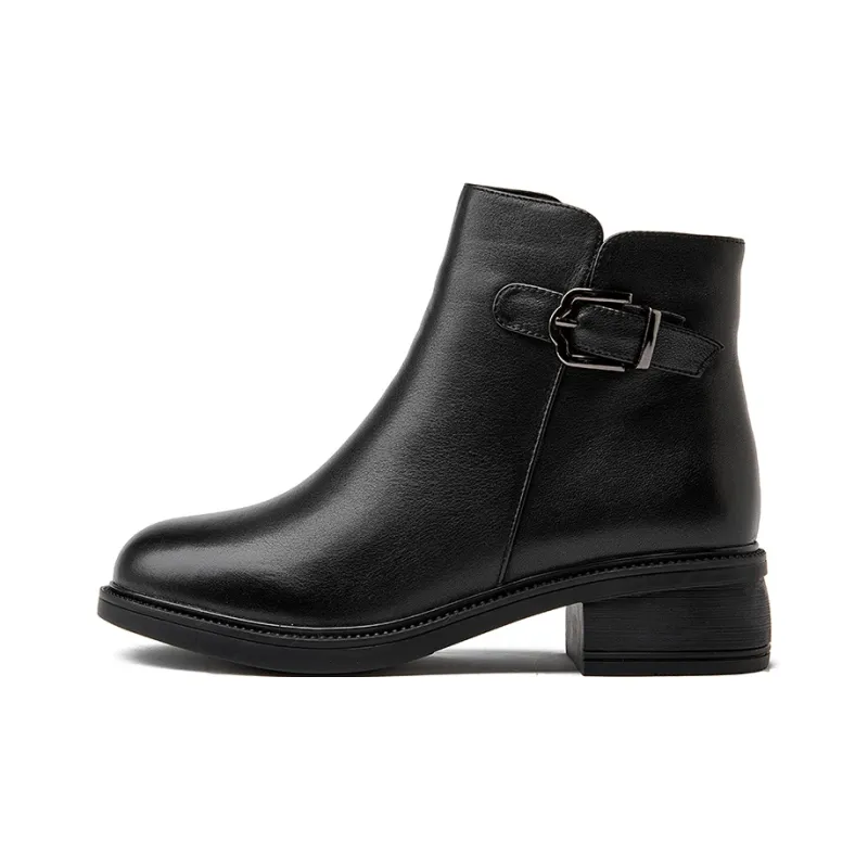 Rich Birds Ankle Boots 4.5CM Women's Black-6