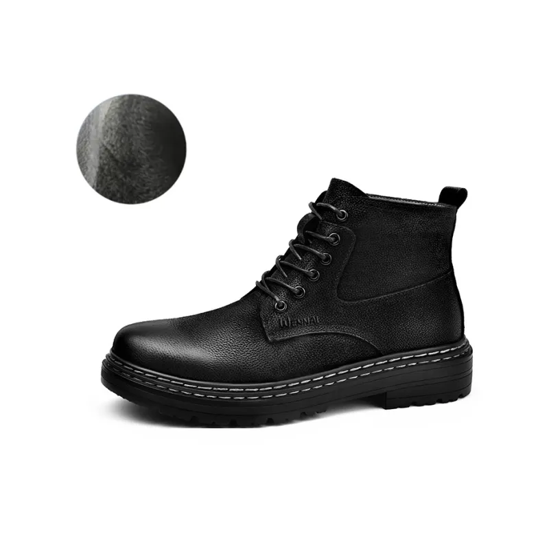 Wen Nai Short Martin Boot Men's Black-1