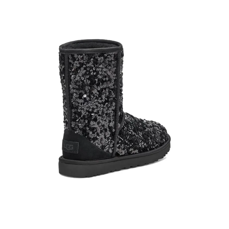 UGG Classic Short 'Sequin Black Grey' Women's-3