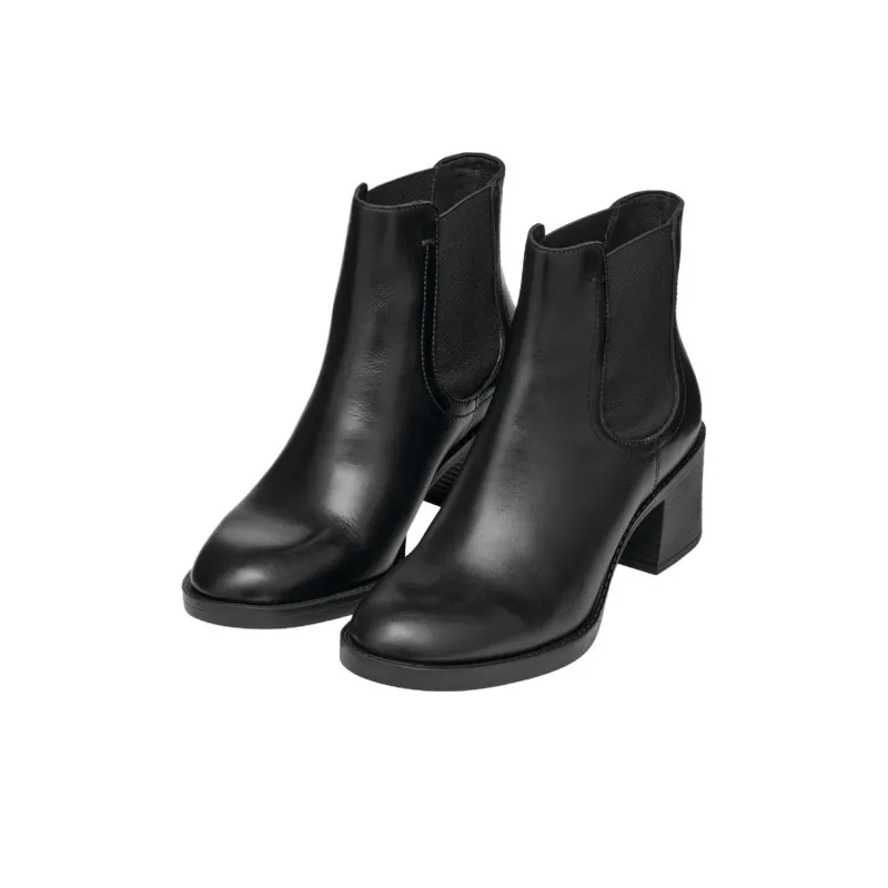 GEOX Serilda 60 Short Chelsea Boots 6CM Women's Black-4
