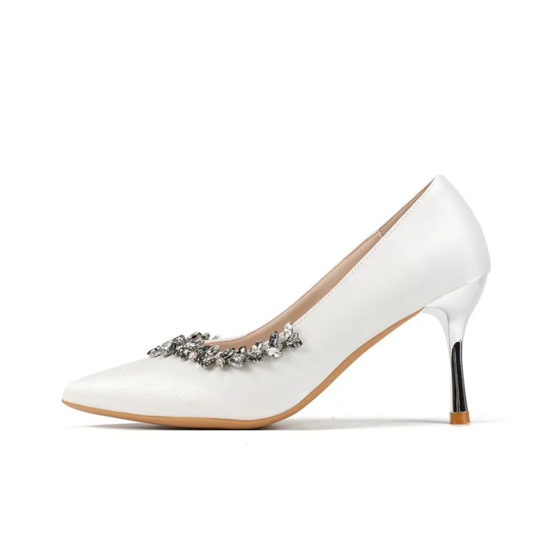 Xingdiman High Heels Women's Burgundy, White, Champagne-12