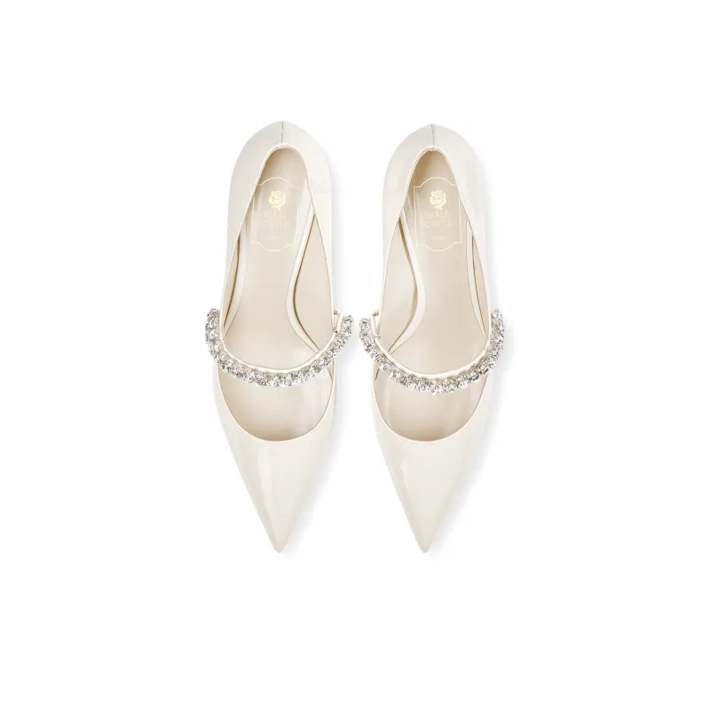 ROSE CASTLE High Heels Women's White-3