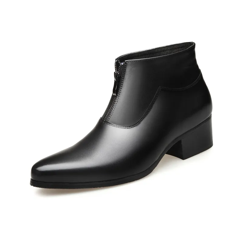 LUOMAIKE Ankle Boots Men White/Black-6
