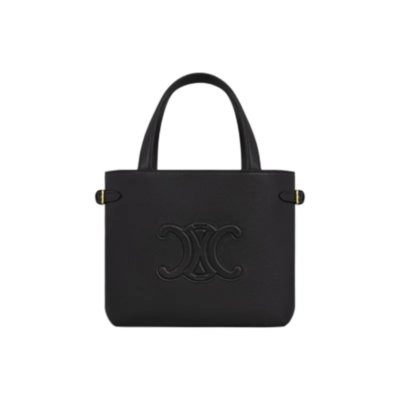 CELINE Cabas Calfskin Crossbody Handbags Mini Women's Black-2