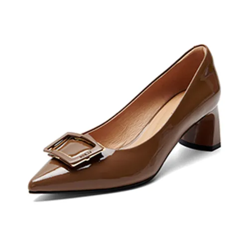 PT'SON Chunky Heel High Heels 5.5cm Women's