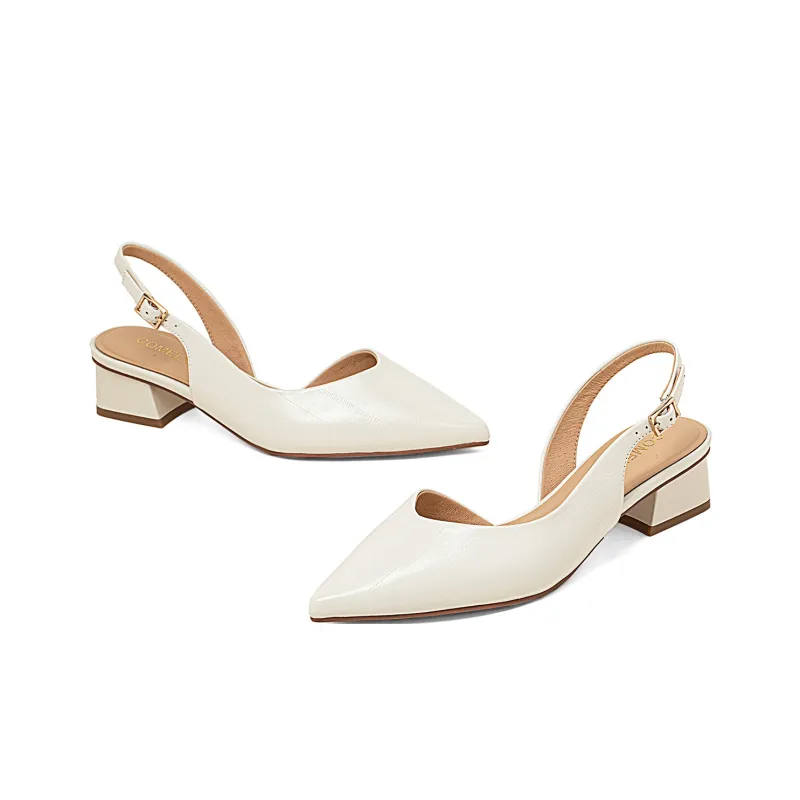 COMELY Chunky Heel High Heels 4.5cm Women's-2
