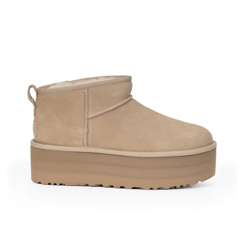 UGG Warm And Wear Resistant Short Snow Boots Women's Sand-1
