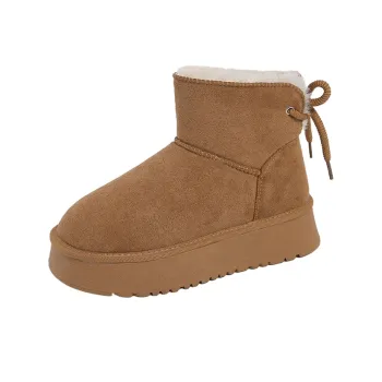 Little Red Man Slip Resistant Short Snow Boots Women's