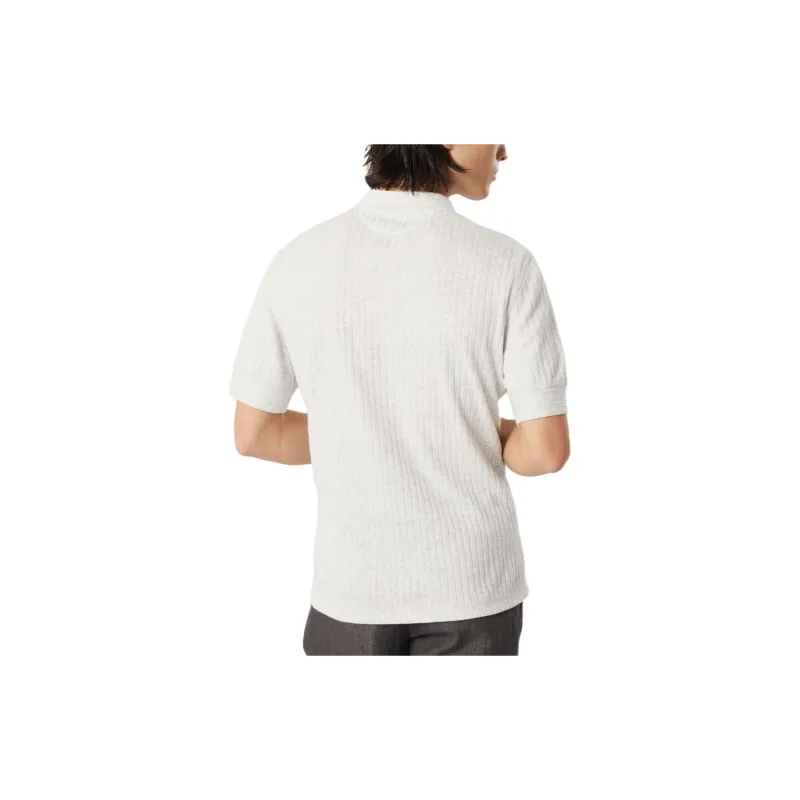 Brunello Cucinelli Henley Ribbed Jersey T Shirt-2