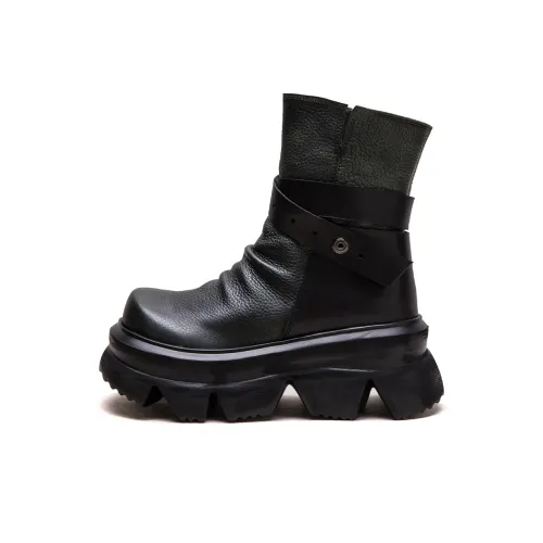 Jay Ankle Boots Women's Green/Black