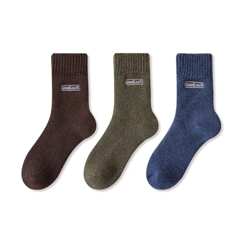 JIAZINI Mid Calf Socks Men's 3 Pack-24