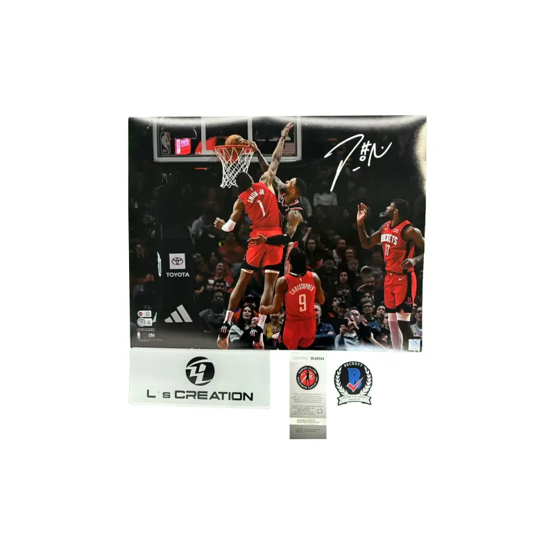L's Creation Basketball Fan Supplies Authenticated By USASM And Beckett Collection Rarity Number Limited Red Unisex-0