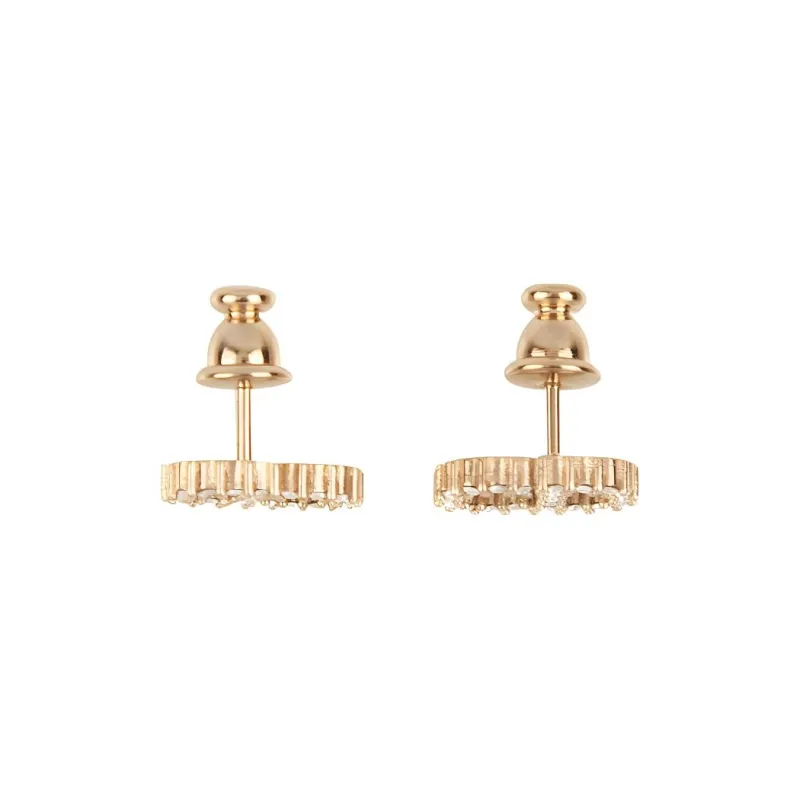DIOR Metal Stud Earrings Women's-2