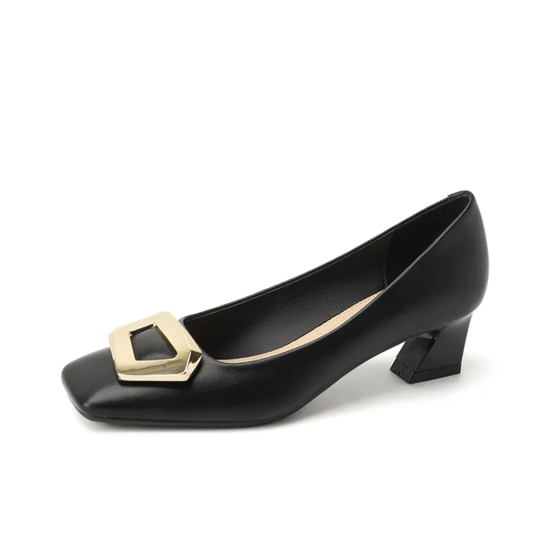 Zubumei Chunky Heel High Heels 4.5cm Women's-5