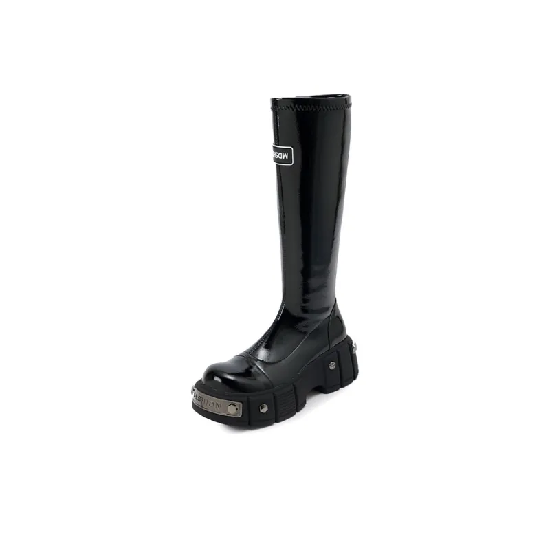 STARRO Knee high Boots Women's Black-5