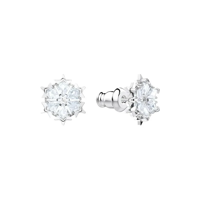 Swarovski Artificial Crystal Earrings Women's White-1