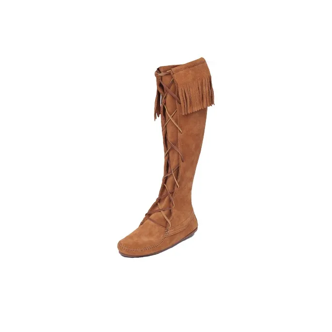 MINNETONKA Knee-high Boots Women's Brown-2