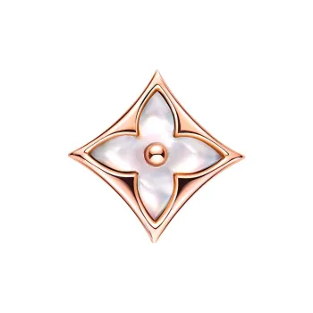 LOUIS VUITTON Color Blossom Star Ear Stud Pink Gold And White Mother of Pearl   Per Unit